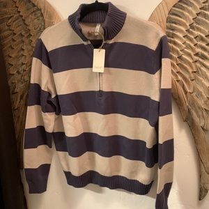NWT Blue/taupe Stripped sweater